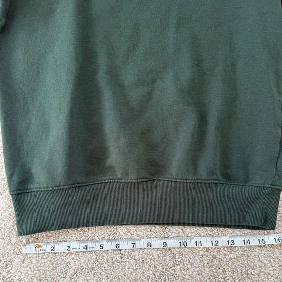 Goodfellow & Co Men’s Green Fleece Crewneck Sweatshirt Size S - Picture 4 of 7